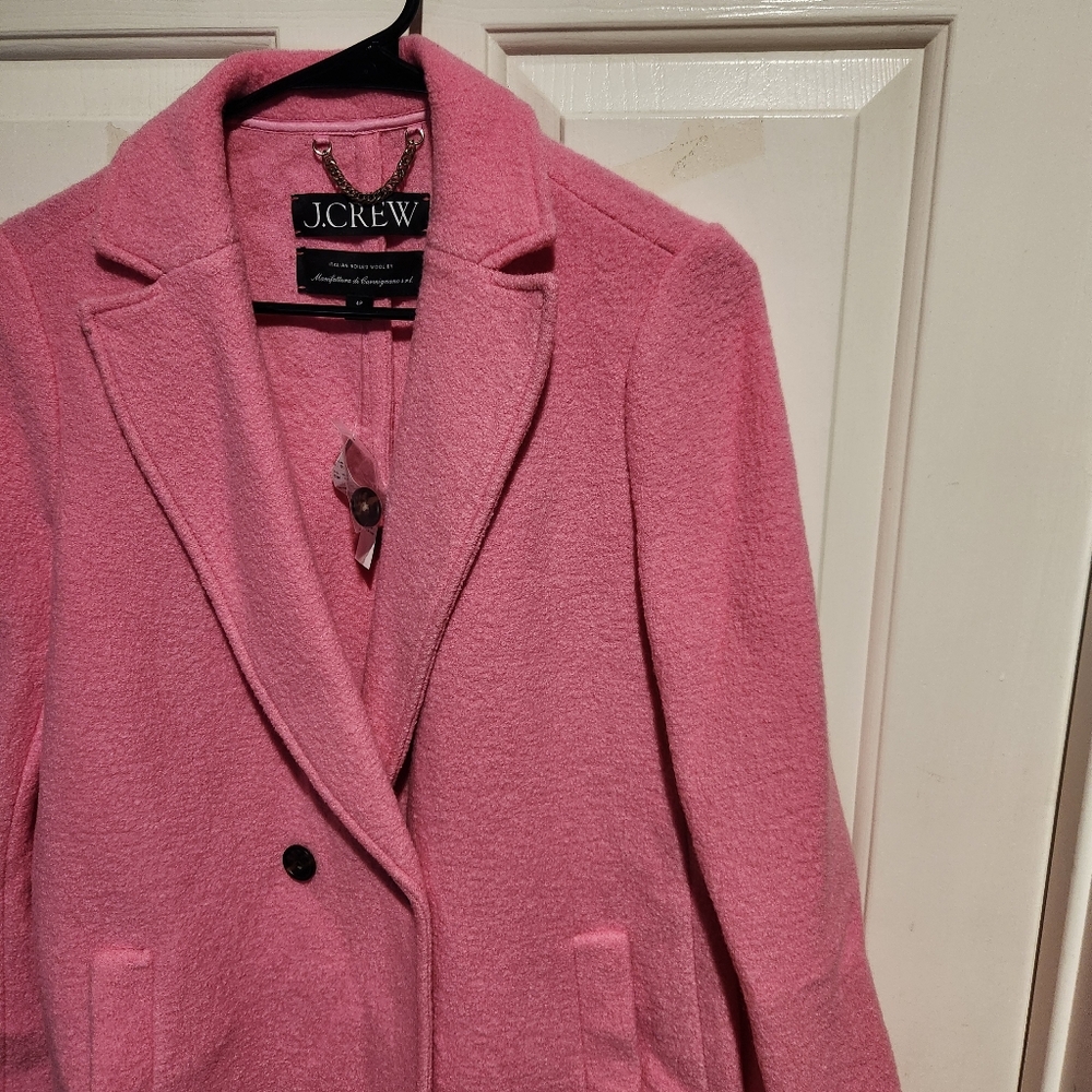J.Crew Daphne Boiled Wool Coat NEW 4P Topcoat Business Barbie Travel - Picture 10 of 16